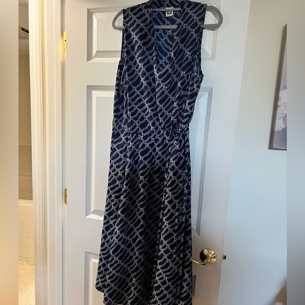 Lightweight navy dress by Anne Klein
